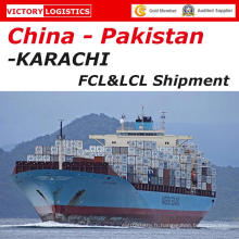 Ocean Freight Forwarder De Chine vers Karachi, Pakistan (Transitaire)